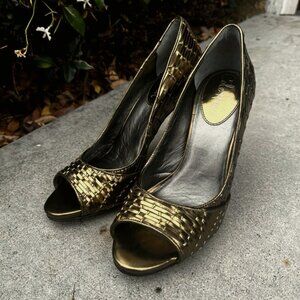 Cole Haan Tiana Air Ot Pump Heels in Metallic Bronze, Size 7.5 - NEW NEVER WORN